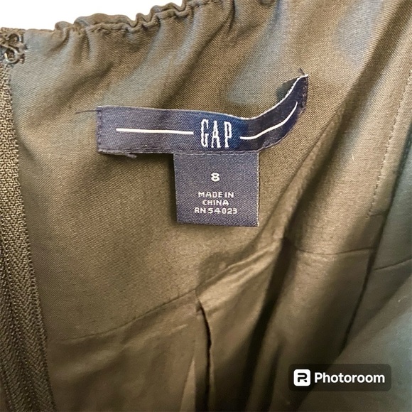 Gap Gray Appliqué Floral Strapless Dress, Womens size 8 - Picture 9 of 12